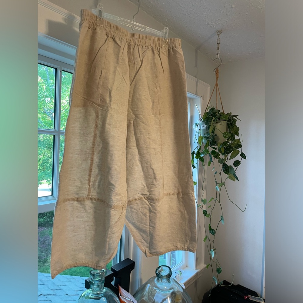 Cotton oversized baggy balloon harem pants size L/XL (NWOT)